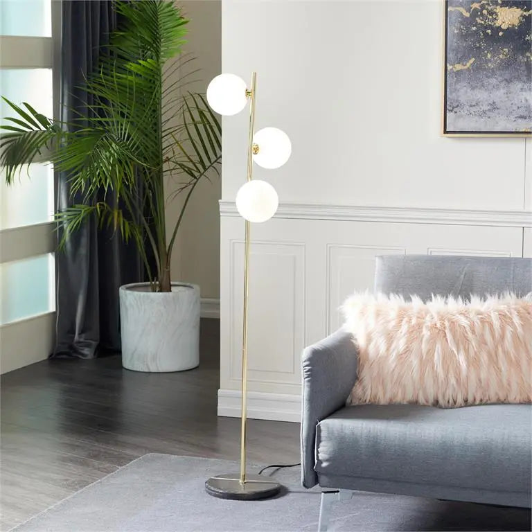 Gold Metal Modern Floor Lamp,