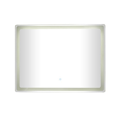 SILVER GLASS LED MIRROR,