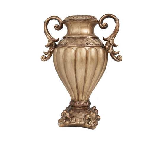 BRONZE POLYSTONE DECORATIVE JARS