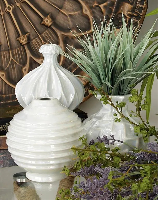 Cream Ceramic Modern Vase