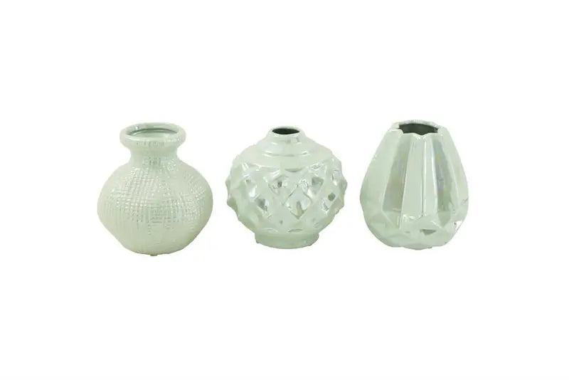 Cream Ceramic Glam Vase