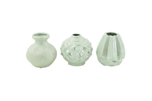 Cream Ceramic Glam Vase
