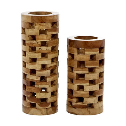 TEAK VASE