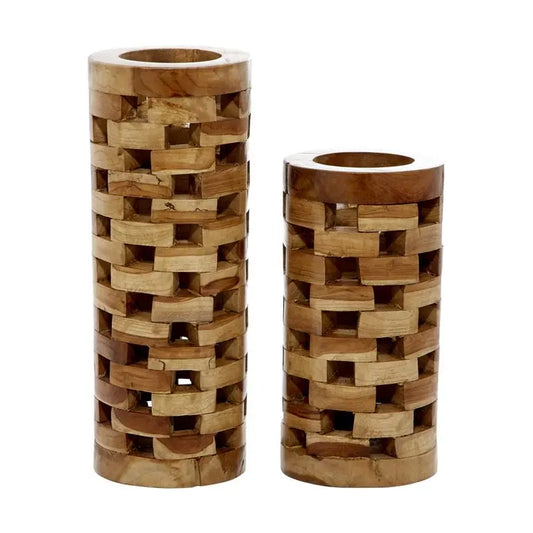 TEAK VASE