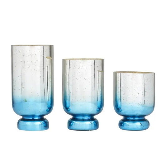 Silver Glass Glam Candle Holder