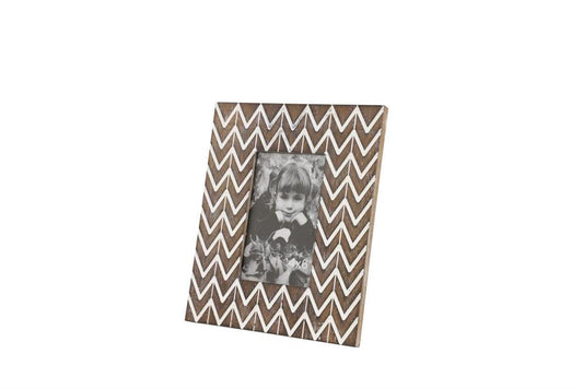 BROWN WOOD MODERN PHOTO FRAME