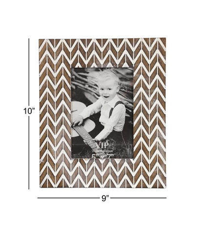 BROWN WOOD MODERN PHOTO FRAME,