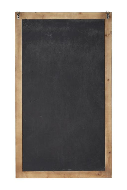 LIGHT BROWN WOOD BEADED FRAME WALL MIRROR WITH DISTRESSING