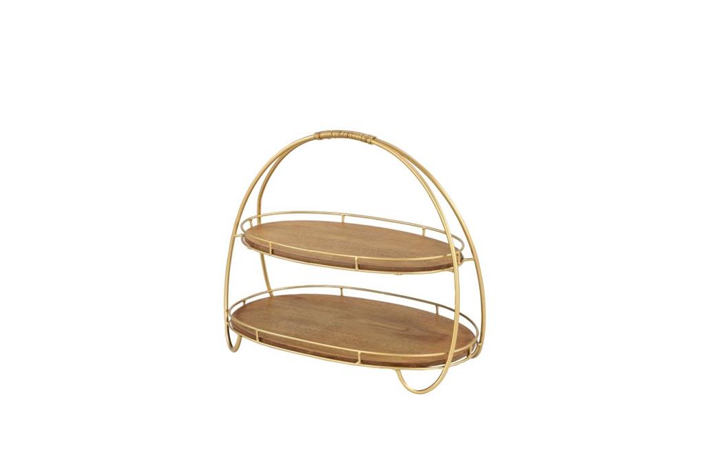 MTL WD OVAL TIER TRAY