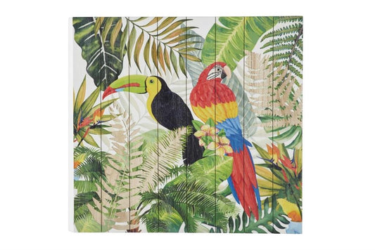 GREEN WOOD ECLECTIC TOUCAN WALL ART