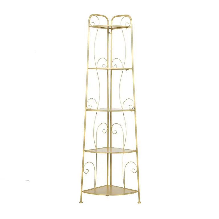 Gold Metal Glam Bakers Rack