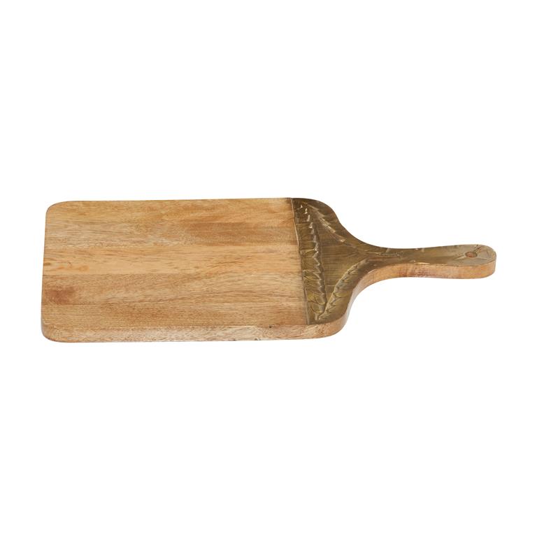BROWN WOOD GLAM DECORATIVE CUTTING BOARD