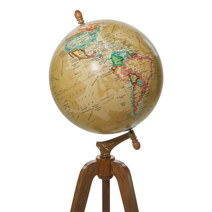 BROWN WOOD TRADITIONAL GLOBE