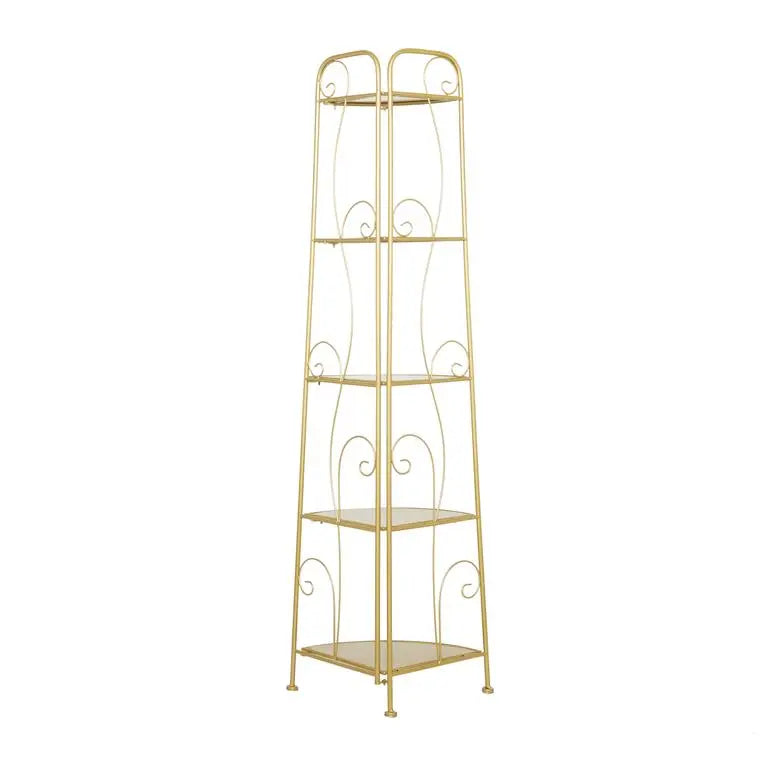 Gold Metal Glam Bakers Rack