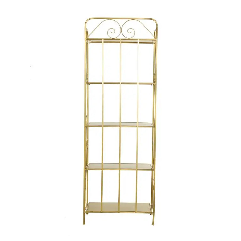 Gold Metal Glam Bakers Rack