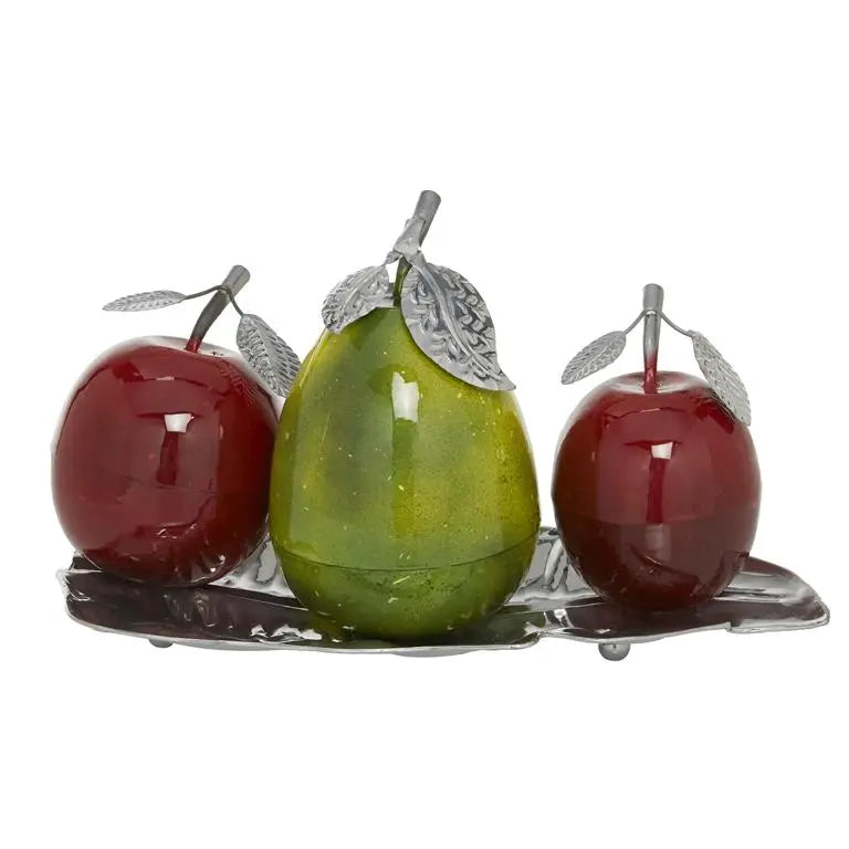 Multi Colored Metal Traditional Fruits Sculpture