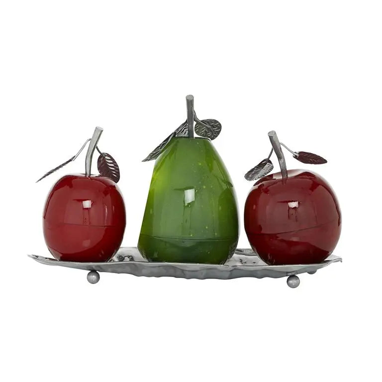 Multi Colored Metal Traditional Fruits Sculpture