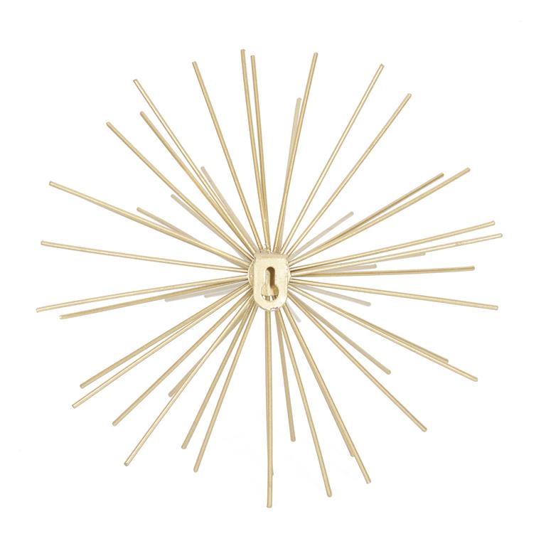 GOLD METAL STARBURST 3D WALL DECOR