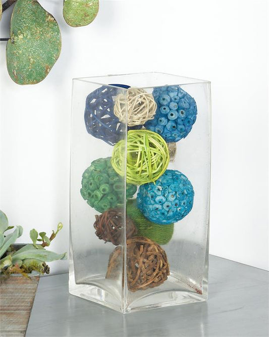 BLUE DRIED PLANT HANDMADE ORBS & VASE FILLER WITH VARYING DESIGNS