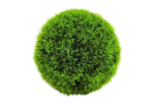 COSMOLIVING BY COSMOPOLITAN GREEN FAUX FOLIAGE BOXWOOD TOPIARY ARTIFICIAL FOLIAGE BALL