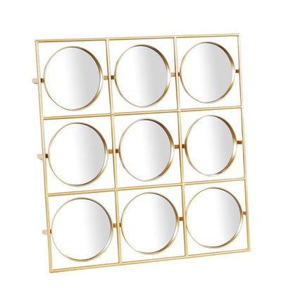 GOLD METAL MODERN WALL MIRROR