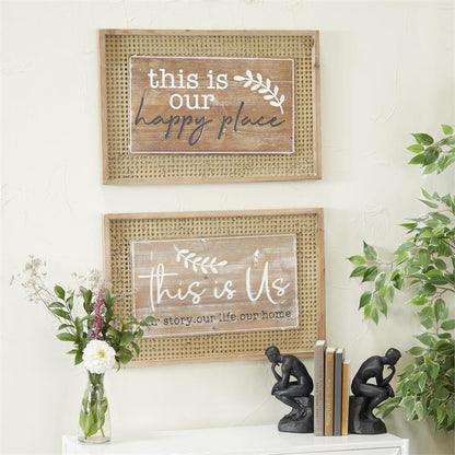 BROWN WOOD FARMHOUSE SIGN WALL DECOR