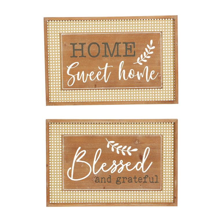 BROWN WOOD FARMHOUSE WALL DECOR