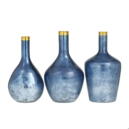 Blue Glass Glam Vase