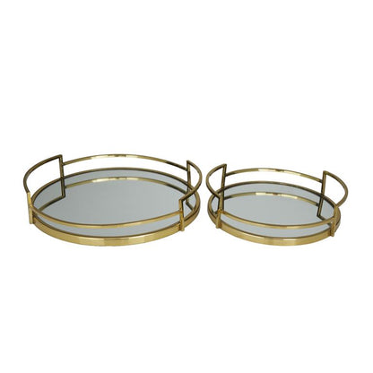 GOLD STAINLESS STEEL MIRRORED TRAY