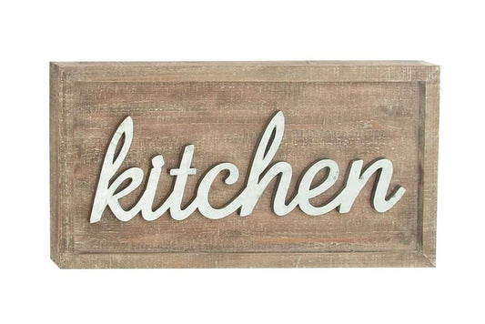 BROWN FARMHOUSE WOOD WALL DECOR