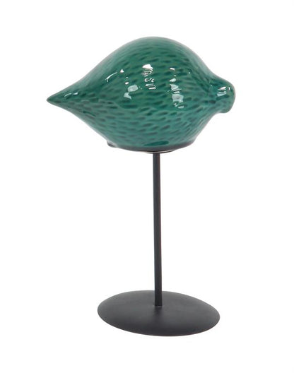 GREEN STONEWARE CONTEMPORARY SCULPTURE