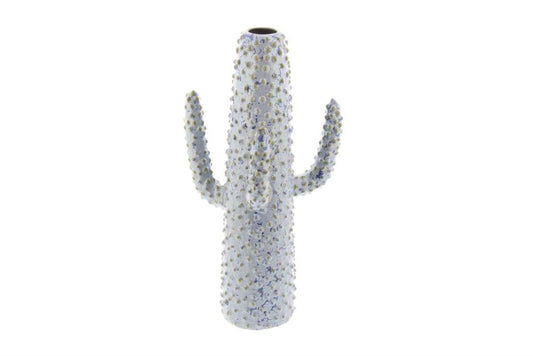 WHITE CERAMIC ECLECTIC VASE