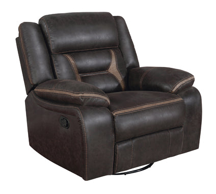 Greer Upholstered Tufted Back Glider Recliner