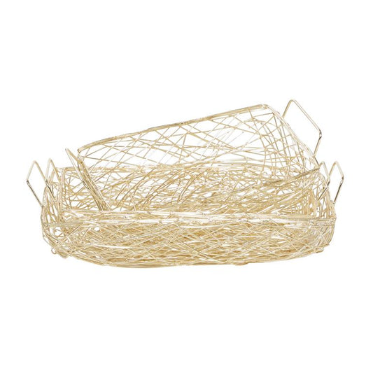 GOLD METAL WIRE TRAY