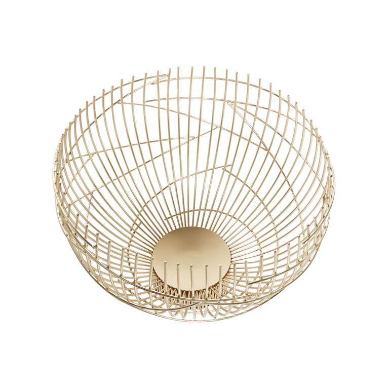 GOLD METAL CONTEMPORARY DECORATIVE BOWLS