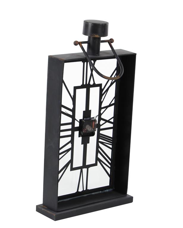 BROWN METAL CLOCK