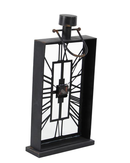 BROWN METAL CLOCK