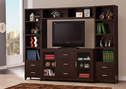 4-Piece Entertainment Center Cappuccino