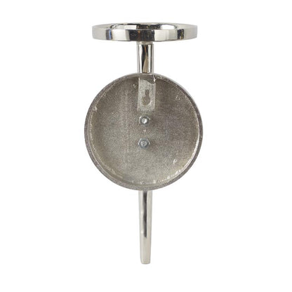 SILVER ALUMINUM WALL SCONCE