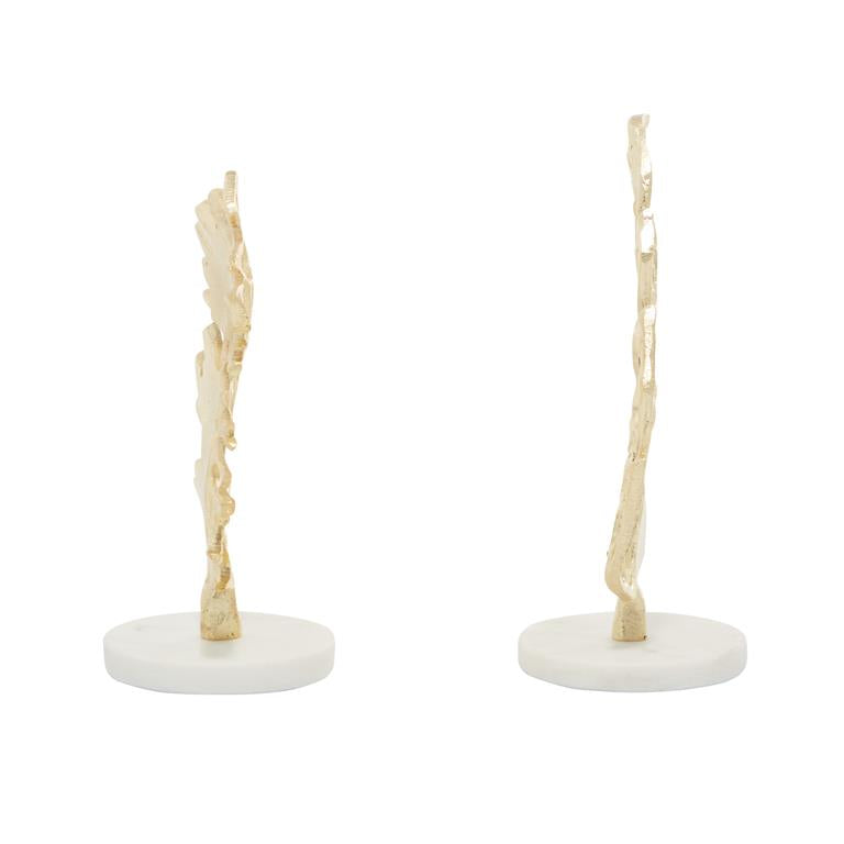 GOLD ALUMINUM LEAF SCULPTURE 1 PIECE