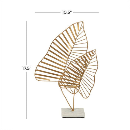 GOLD METAL LEAF SCULPTURE