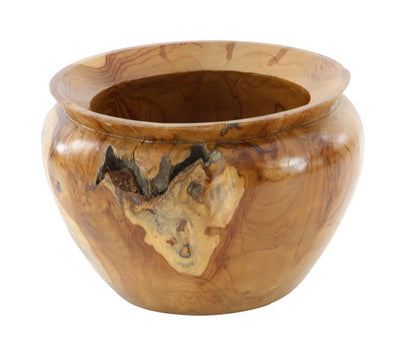 BROWN TEAK WOOD HANDMADE LIVE EDGE FREE FORM DECORATIVE BOW