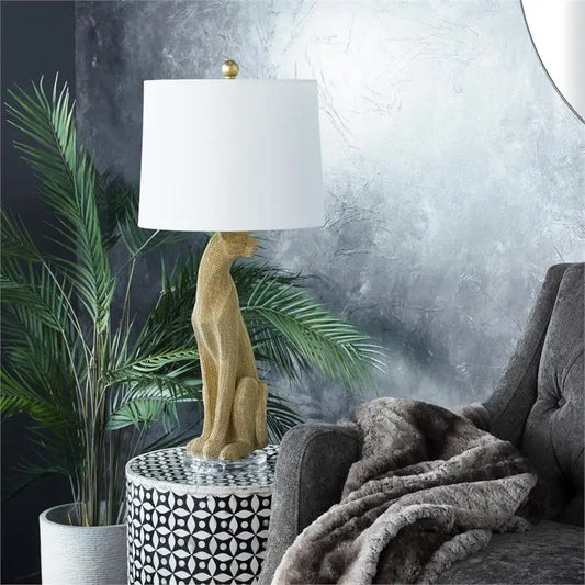 Gold Polystone Glam Table Lamp,