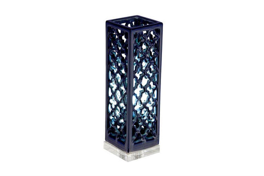 BLUE PORCELAIN ACCENT LAMP UPLIGHT