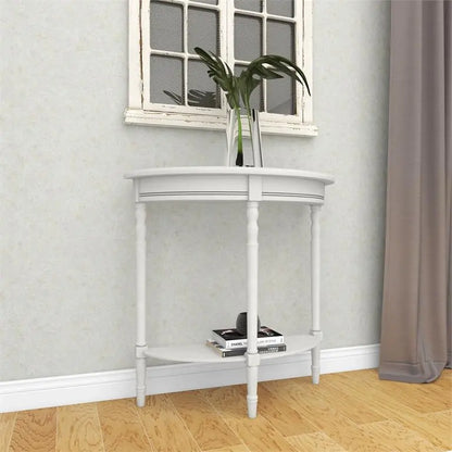 Gray Wood Traditional Console Table