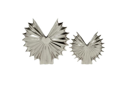SILVER ALUMINUM MODERN VASE