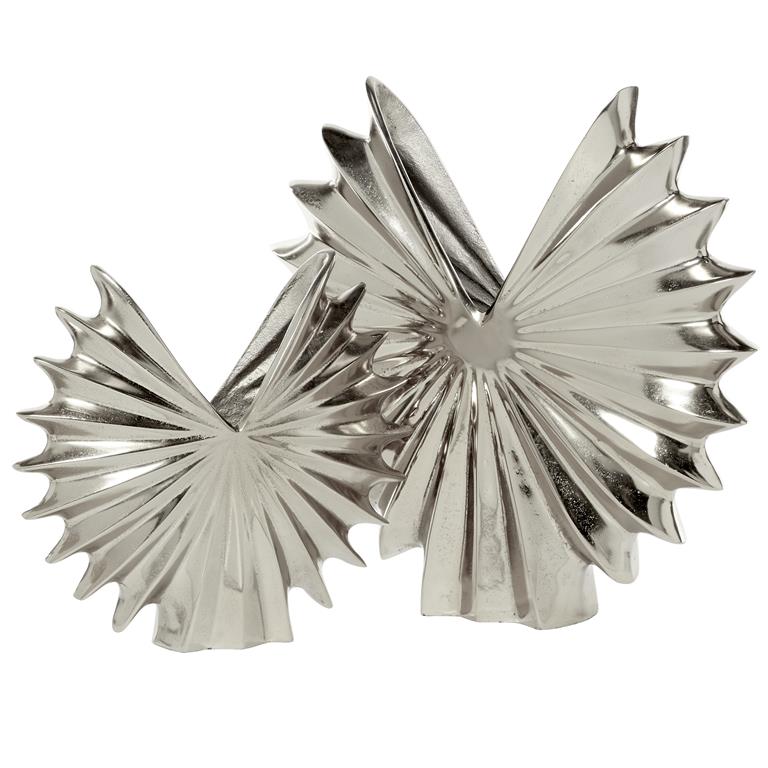 SILVER ALUMINUM MODERN VASE