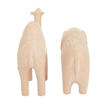 PINK CERAMIC MODERN FARMHOUSE SCULPTURE