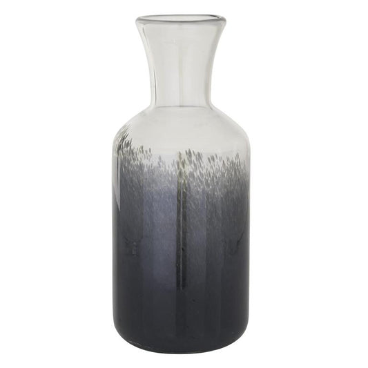 GRAY GLASS OMBRE VASE