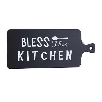 BLACK WOOD MODERN FARMHOUSE KITCHEN SIGN WALL DECOR,